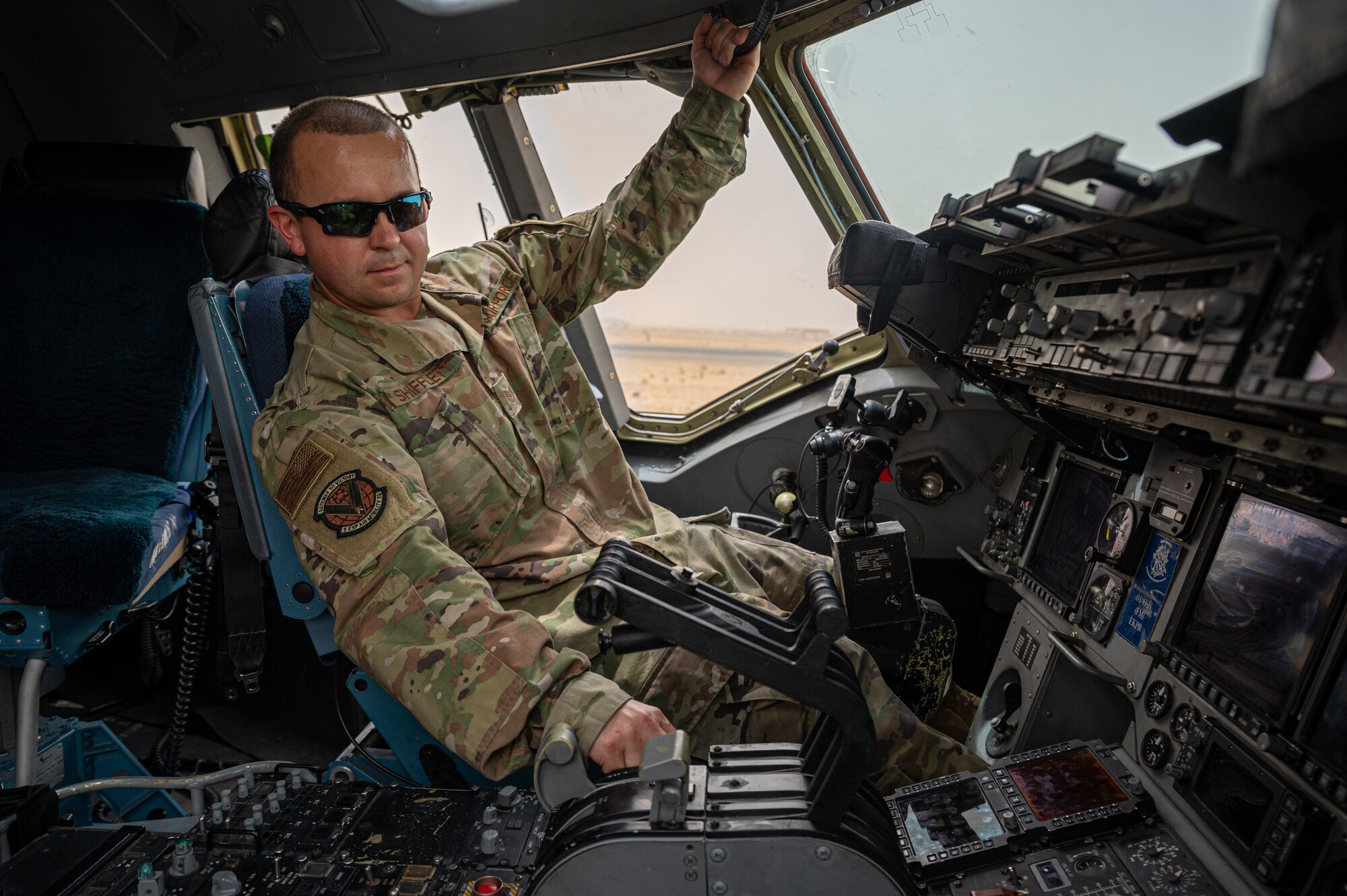 Since 2011, the Jokers assigned to the 5th 5th Expeditionary Air Mobility Squadron work with the host installation and Louis Berger Aircraft Services contract partners to provide en route C-17 Globemaster III aircraft maintenance at Ali Al Salem Air Base and aerial port operations, command and control and C-5 Galaxy and C-17 aircraft maintenance at Abdullah al Mubarak Air Base, also known as Cargo City.