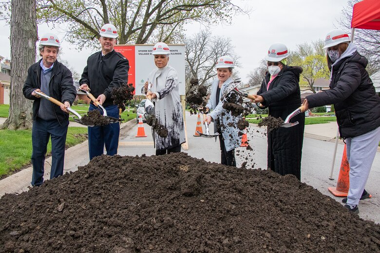 USACE, officials mark start of Flossmoor storm sewer improvement project