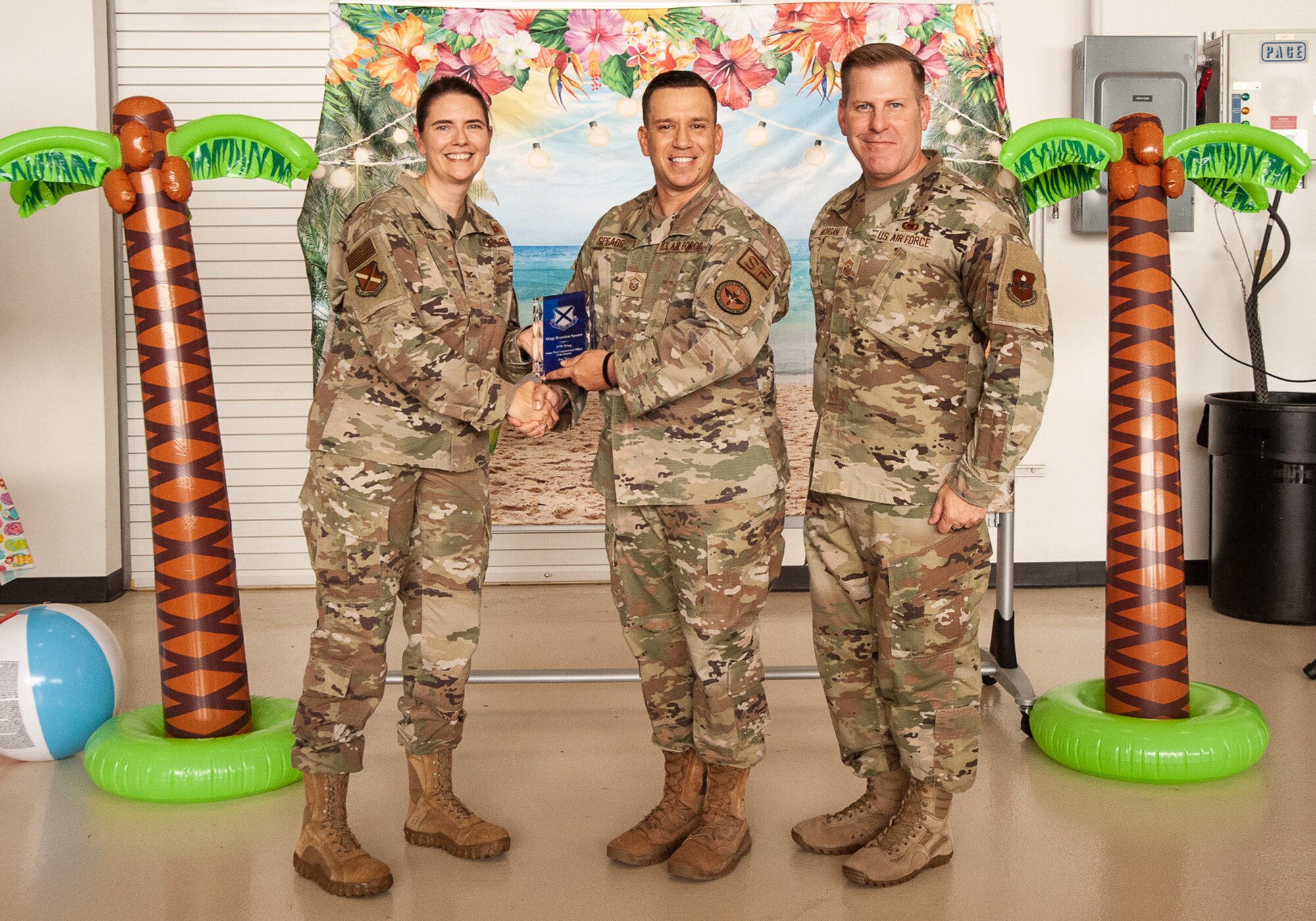 award winners at ceremony