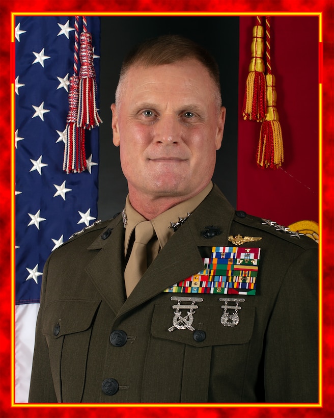Lt. Gen. Rudder Command Board Photo