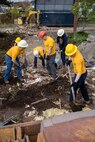190503-N-EH218-1166 PORT TOWNSEND, Wash. (May 3, 2019) Sailors assigned to Naval Magazine (NAVMAG) Indian Island remove debris during a community relations (COMREL) event in Port Townsend, Wash. The COMREL was organized between NAVMAG Indian Island and the Port Townsend Chamber of Commerce to clean up a recently demolished building at the port of Port Townsend. (U.S. Navy photo by Mass Communication Specialist 1st Class Ryan J. Batchelder/Released)