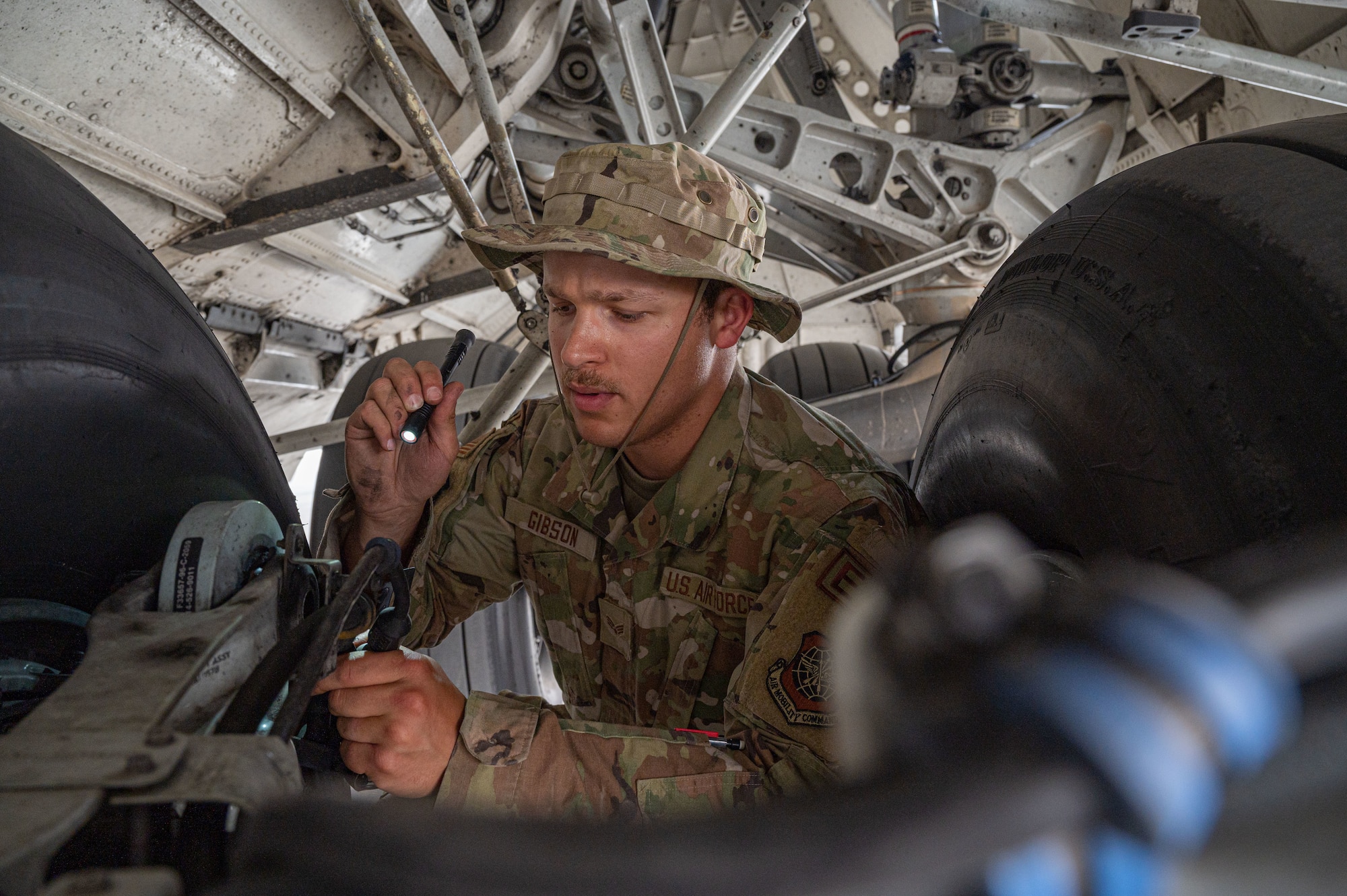 Since 2011, the Jokers assigned to the 5th 5th Expeditionary Air Mobility Squadron work with the host installation and Louis Berger Aircraft Services contract partners to provide en route C-17 Globemaster III aircraft maintenance at Ali Al Salem Air Base and aerial port operations, command and control and C-5 Galaxy and C-17 aircraft maintenance at Abdullah al Mubarak Air Base, also known as Cargo City.