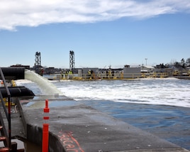 Water is Pumped into Super Flood Basin