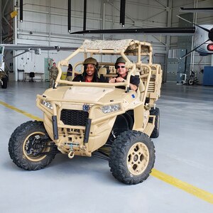 Members of Air Force Reserve Command's civic leader advisory group watch a KC-46 refueling during the group's two-day, multi-base tour in April. (Courtesy photo)