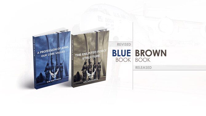 Two books pictured on a graphic illustration