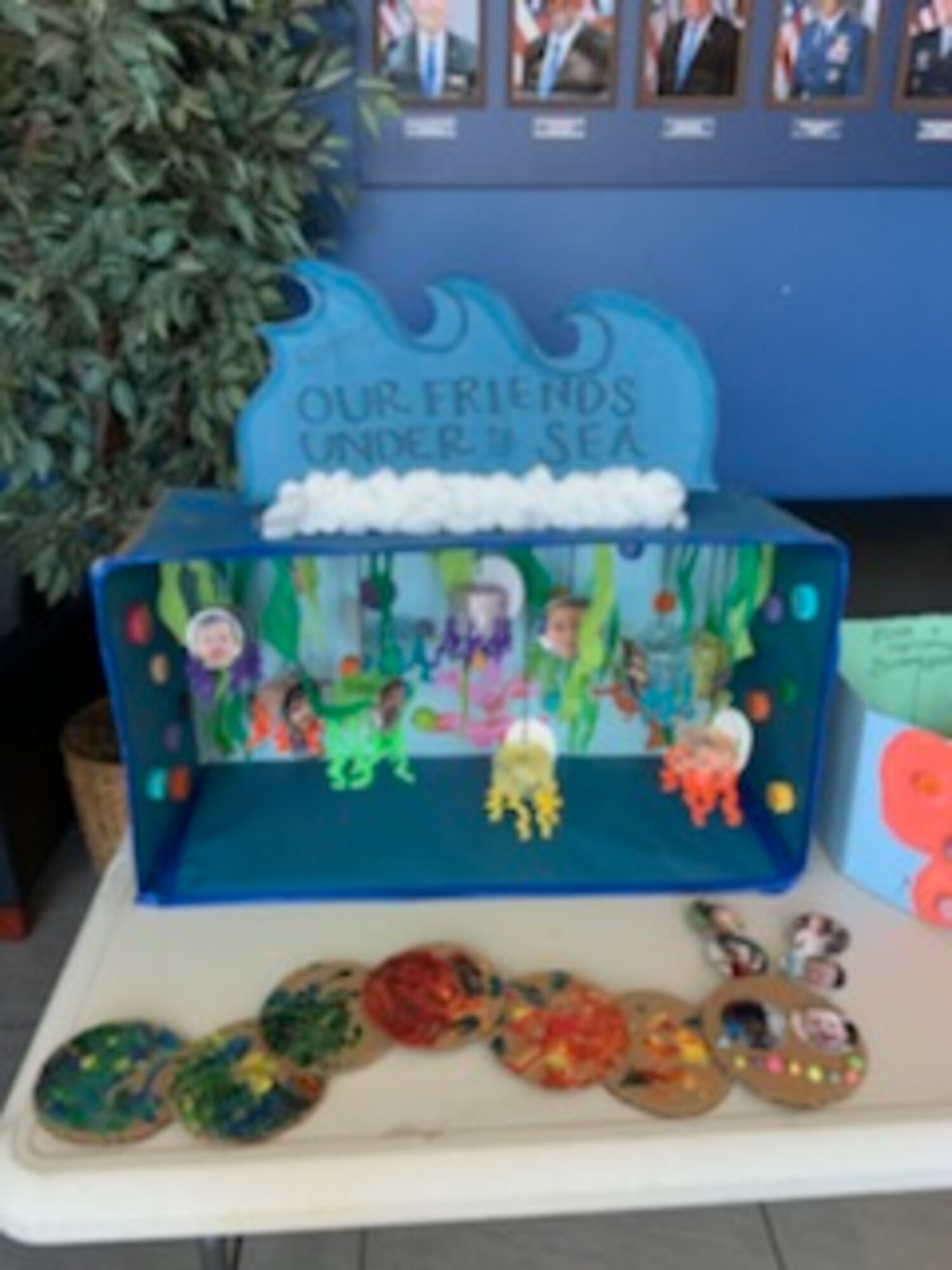 In honor of Earth Day last month, the Child Development Center and the 61st Civil Engineering and Logistics Squadron provided a fun way to develop awareness for saving the planet through building colorful and informative dioramas and planting flowers.