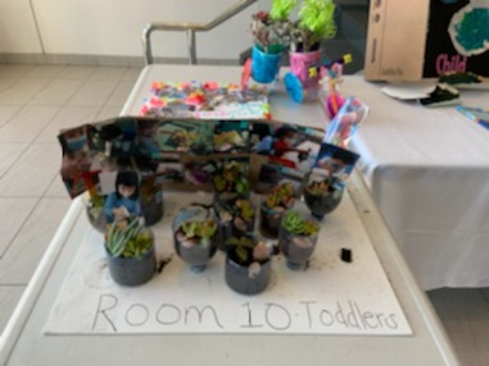 In honor of Earth Day last month, the Child Development Center and the 61st Civil Engineering and Logistics Squadron provided a fun way to develop awareness for saving the planet through building colorful and informative dioramas and planting flowers.