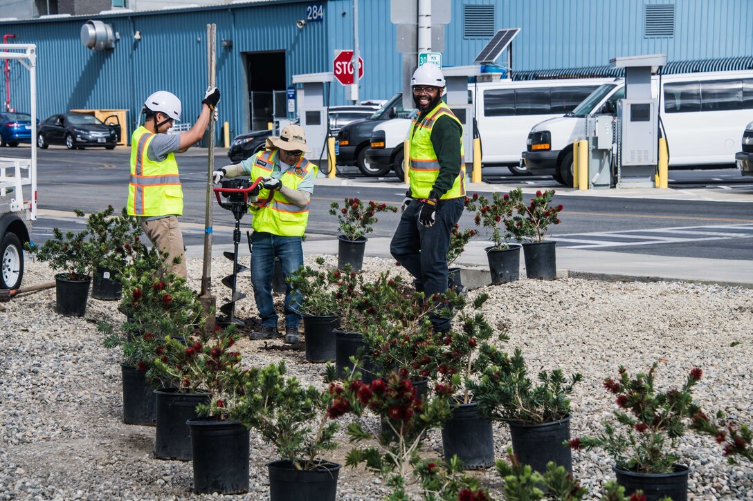 In honor of Earth Day last month, the Child Development Center and the 61st Civil Engineering and Logistics Squadron provided a fun way to develop awareness for saving the planet through building colorful and informative dioramas and planting flowers.