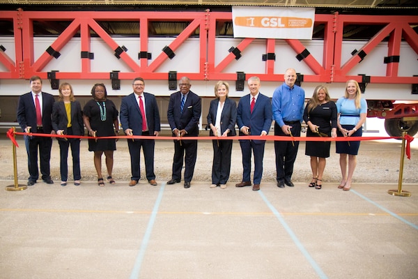 Sen. Cindy Hyde-Smith joined leaders from the U.S. Army Engineer Research and Development Center (ERDC), as well as state and local leaders, to officially dedicate the world’s largest heavy vehicle simulator at the ERDC’s Vicksburg, Mississippi, headquarters.