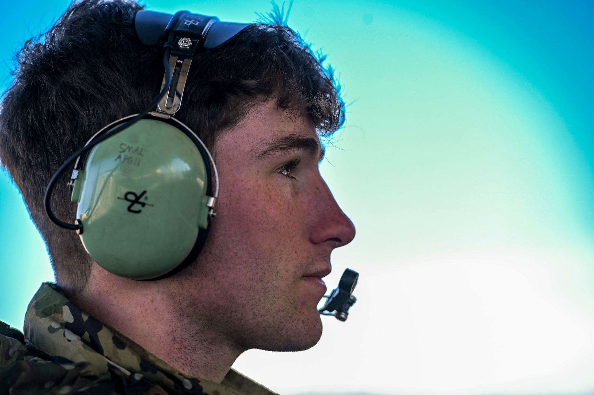 Crew chiefs are responsible for managing and supervising all maintenance on their respective aircraft by coordinating with other maintenance specialties such as propulsion, hydraulics and fuels to ensure aircraft is operational in a timely manner. (U.S. Air Force photo by Senior Airman Kylie Barrow)