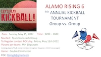 433rd Airlift Wing Family Day kickball tournament event flyer scheduled at Joint Base San Antonio-Lackland, Texas, May 15, 2022. (U.S. Air Force courtesy image)