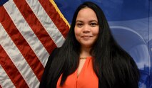 Leilani Tabor serves as an administrative specialist for U.S. Army Space and Missile Defense Command’s G-3 office, March 28, 2022. (U.S. Army photo by Carrie Campbell)