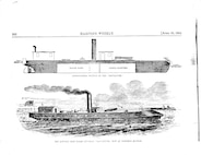 Engraving imagery of U.S. Revenue Cutter Naugatuck from Harper's Weekly, April 26, 1862.