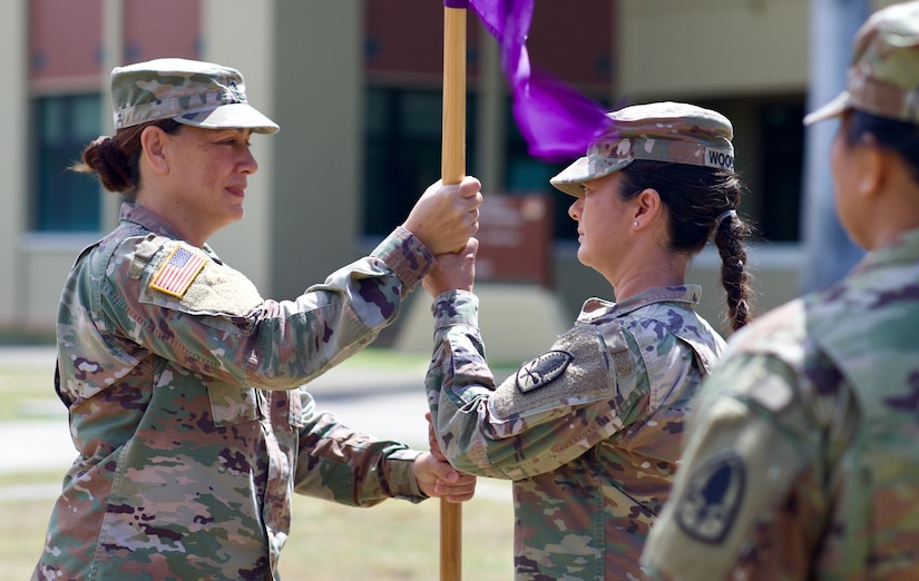 322nd Civil Affairs Brigade, Headquarters and Headquarters Company, holds change of responsibility ceremony