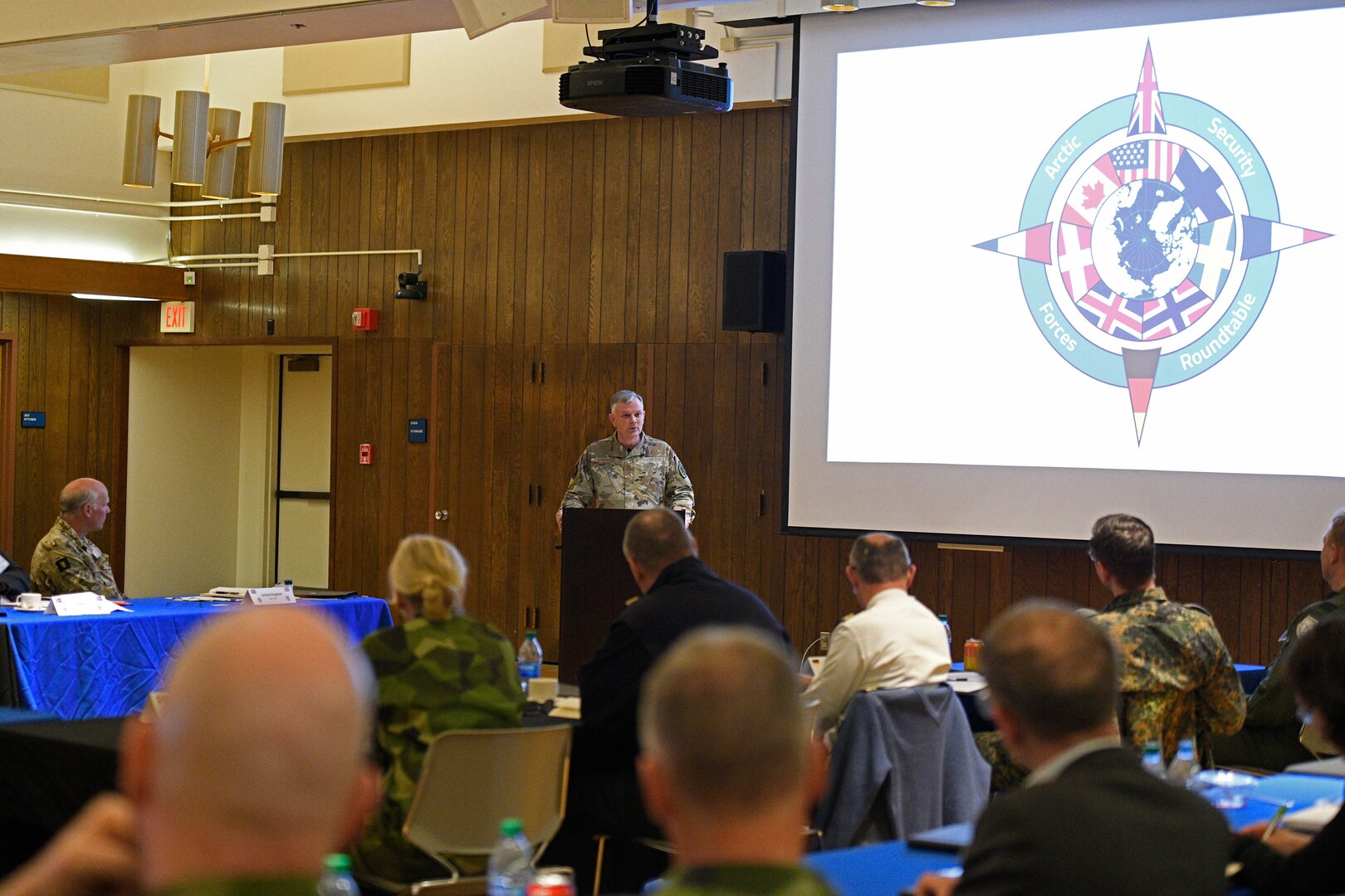 People at the Arctic Security Forces Council Roundtable