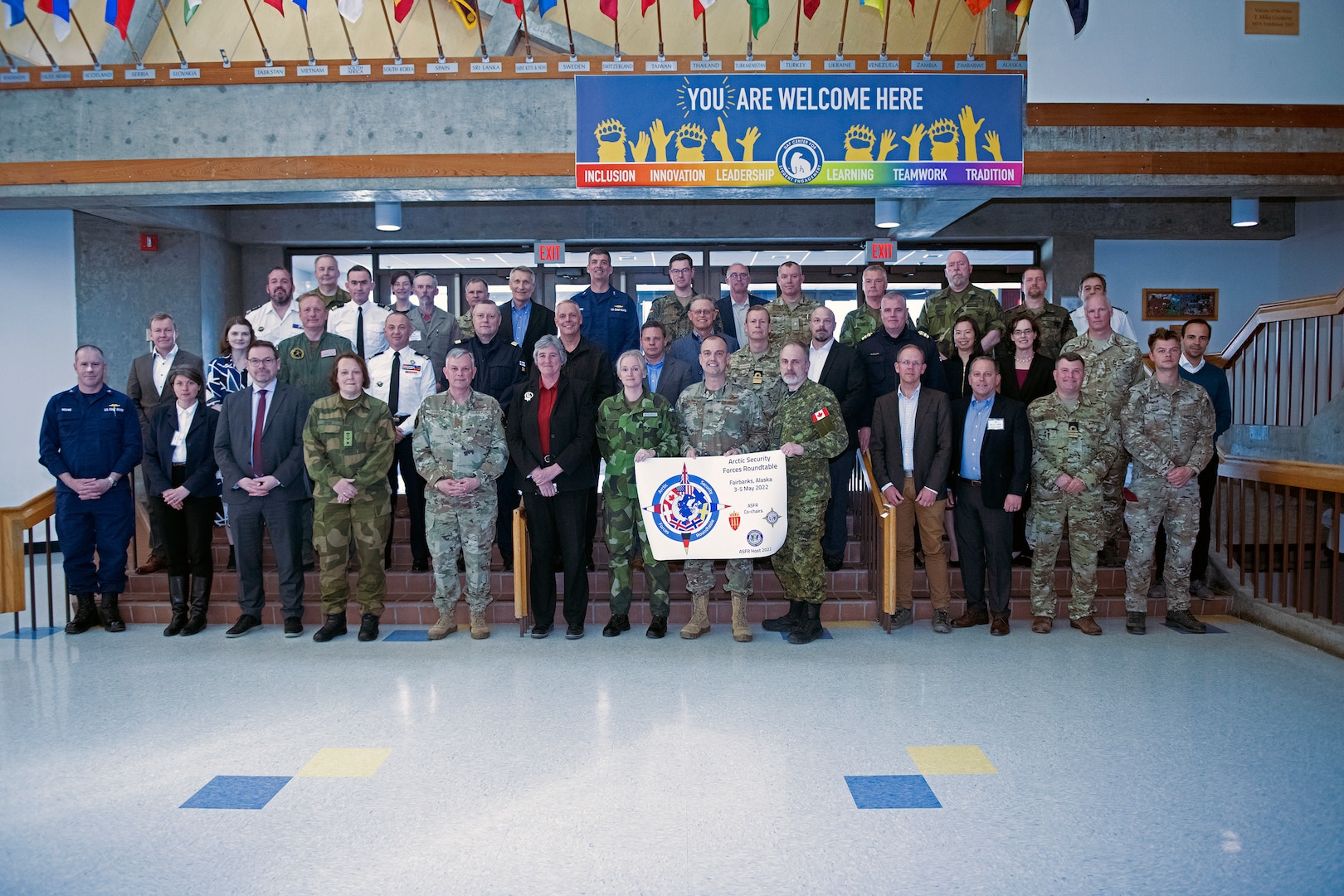 Group photo at Arctic Security Forces Council Roundtable