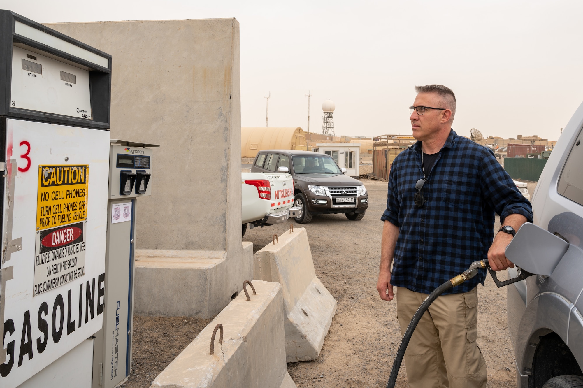 The 386th Expeditionary Logistics Readiness Squadron’s fuels management flight installed a new automated fuels service at Ali Al Salem Air Base.  Several benefits for this new fuels service implementation include allowing the fuels service center to accurately bill each vehicle and track each vehicle to each organization.