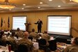 Keith Buchholz, director of programs and resources/comptroller for the National Guard Bureau, speaks during the U.S. Property and Fiscal Office national conference at the Gettysburg Wyndham hotel. USPFO leaders from all 54 states and territories were also joined by Lt. Gen. Marc Sasseville, Vice Chief of the National Guard Bureau, as well as Brig. Gen. Craig Strong with the NGB comptroller's office.