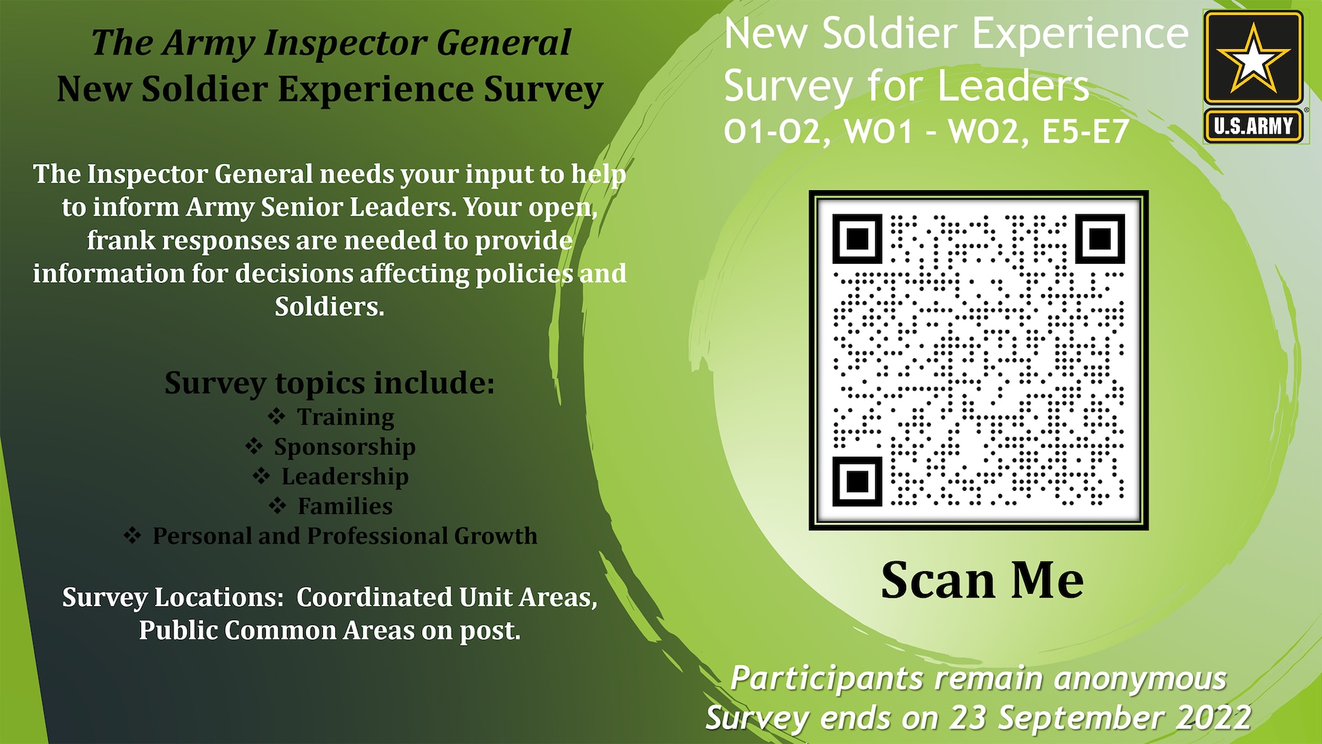 Army Inspector General team visits JBSA May 18-21 as part of New Soldier Experience inspection
