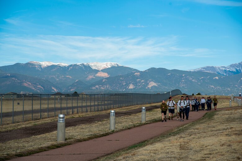 group of people walking