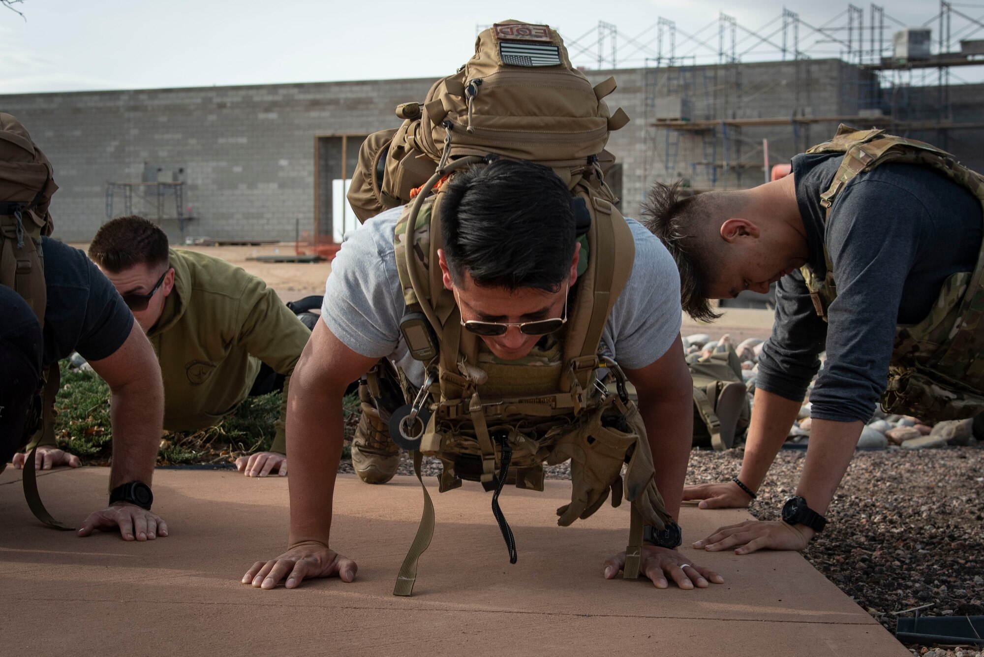 man exercising