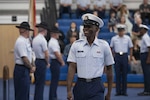 Recruits from boot camp company Oscar-200 graduate Coast Guard boot camp at U.S. Coast Guard Training Center Cape May, N.J., June 4, 2021. Training Center Cape May’s mission is to transform the recruits of today into the Coast Guard men and women of tomorrow, while providing superior mission support to our tenant commands. (U.S. Coast Guard photo by Petty Officer 2nd Class Shannon Kearney)