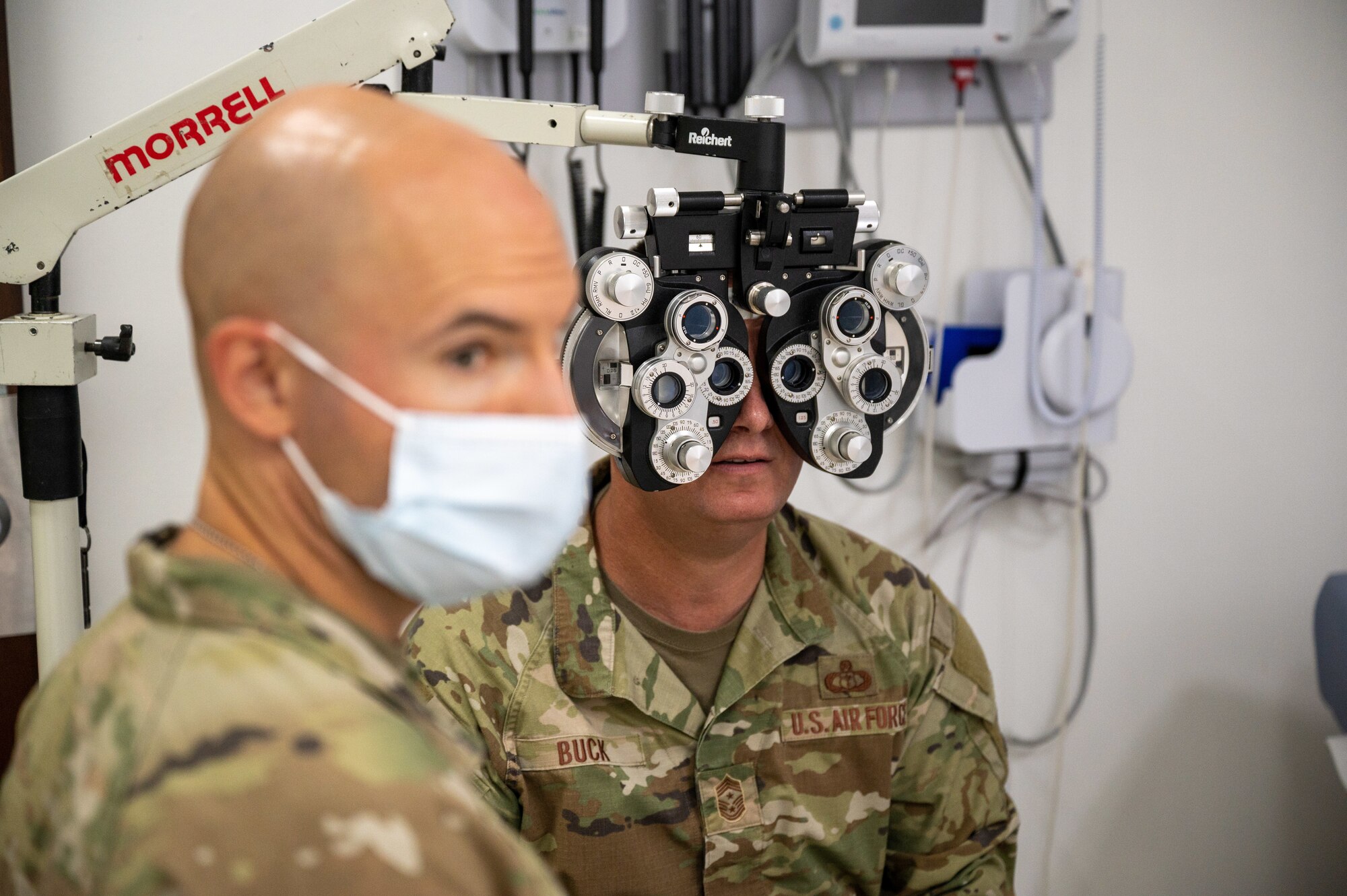 The 386th Expeditionary Medical Group hosted an optometry clinic for service members experiencing vision changes in their previous prescription or new changes that may require glasses.  It's important to have an optometry clinic available for vision readiness.