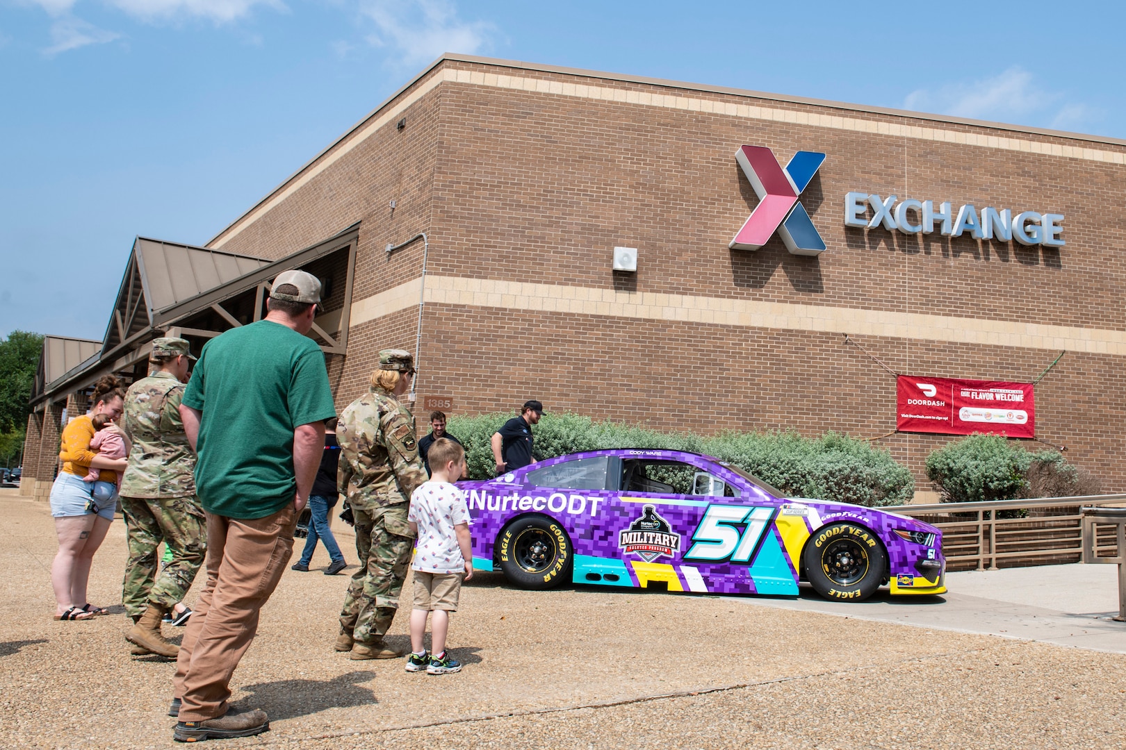 NASCAR team salutes the military at JBSA