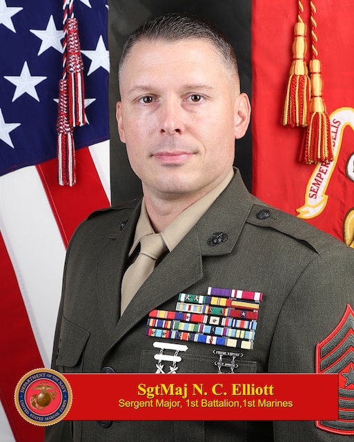 SgtMaj. N. C. Elliott > 1st Marine Division > Biography
