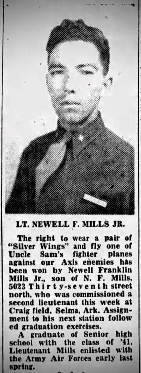 A photo of a newspaper clipping.