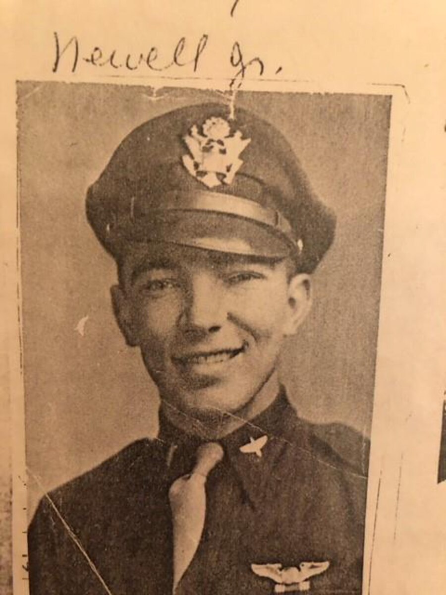 A photo of a World War II pilot.