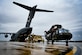 A U.S. Army UH-60M Blackhawk assigned to the 150th Aviation Regiment prepares to upload onto a C-17 Globemaster III on May 6, 2022, at Joint Base McGuire-Dix-Lakehurst, N.J. The Black Hawk offers pilots seats that are protected with heavy armor, and an armored fuselage capable of withstanding hits from guns with up to 23mm shells. It can also operate safely in the majority of severe weather conditions due to its wide array of advanced avionics.