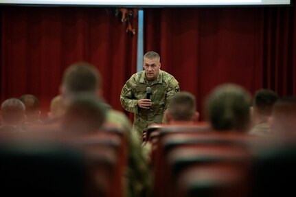 Command Sgt. Maj. Lombardo at Camp Arifjan