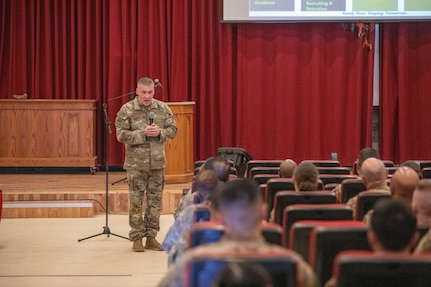 Command Sgt. Maj. Lombardo at Camp Arifjan