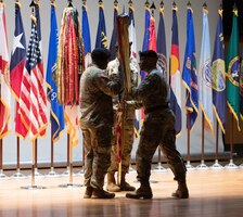 General officer passes guidon to CSM
