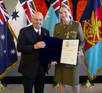 MEDCoE exchange officer earns Australian Conspicuous Service Medal