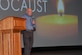 Joseph Rotstein, Jewish Federation of Charleston member, gave a presentation to honor the survivors as well as the victims of the Holocaust at the base theater on Joint Base Charleston, S.C. May 2, 2022.