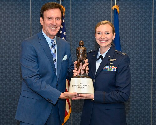Moody AFB pilot becomes first female to receive Kolligian Trophy