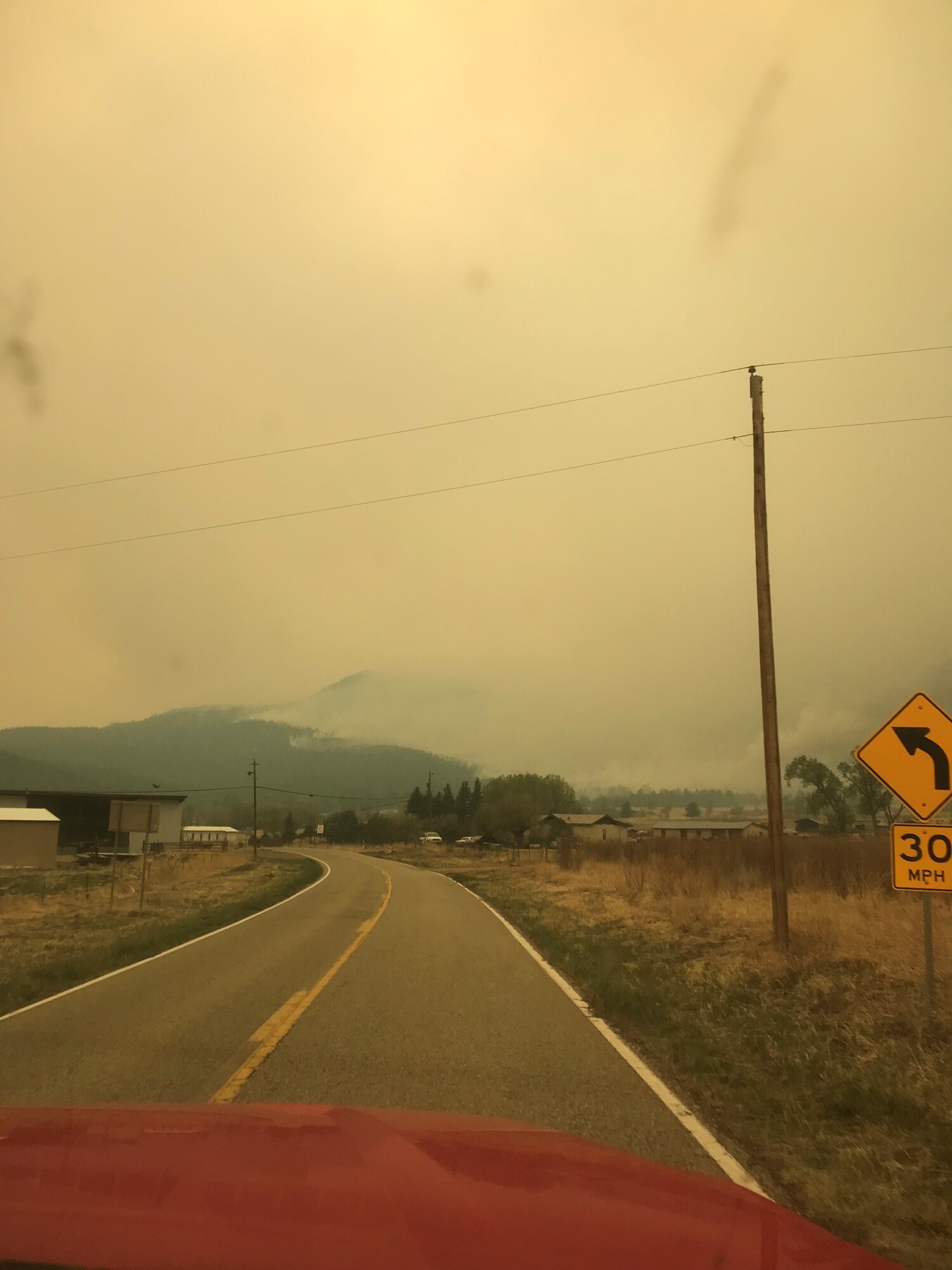 The Hermit's Peak/Calf Canyon Fire fills the air with smoke in northern New Mexico.