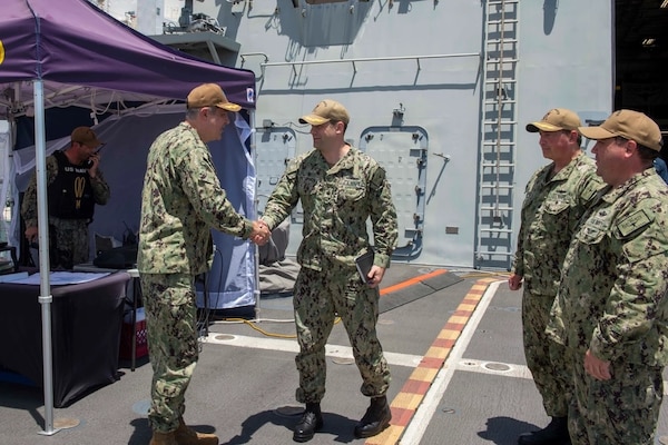 Naval Surface Force, U.S. Pacific Force Surgeon visits USS Fort Worth (LCS 3)