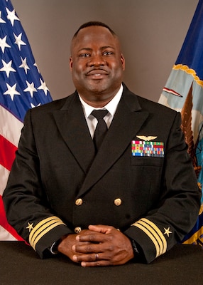 Official photo of Commander Michael Mosi, executive officer, NSA Souda Bay
