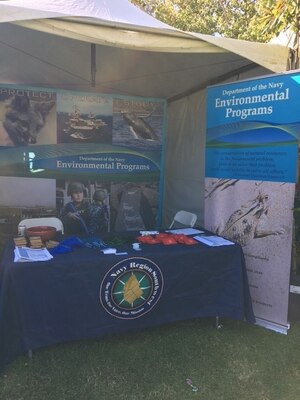 The Navy celebrated Earth Day by participating in Coronado California’s annual flower show which showcases the Navy’s commitment to preserving urban greenspaces. Staff from Navy Region Southwest manned an information booth about the Department of the Navy Environmental programs, to share information with the local community about the Department’s stewardship efforts.