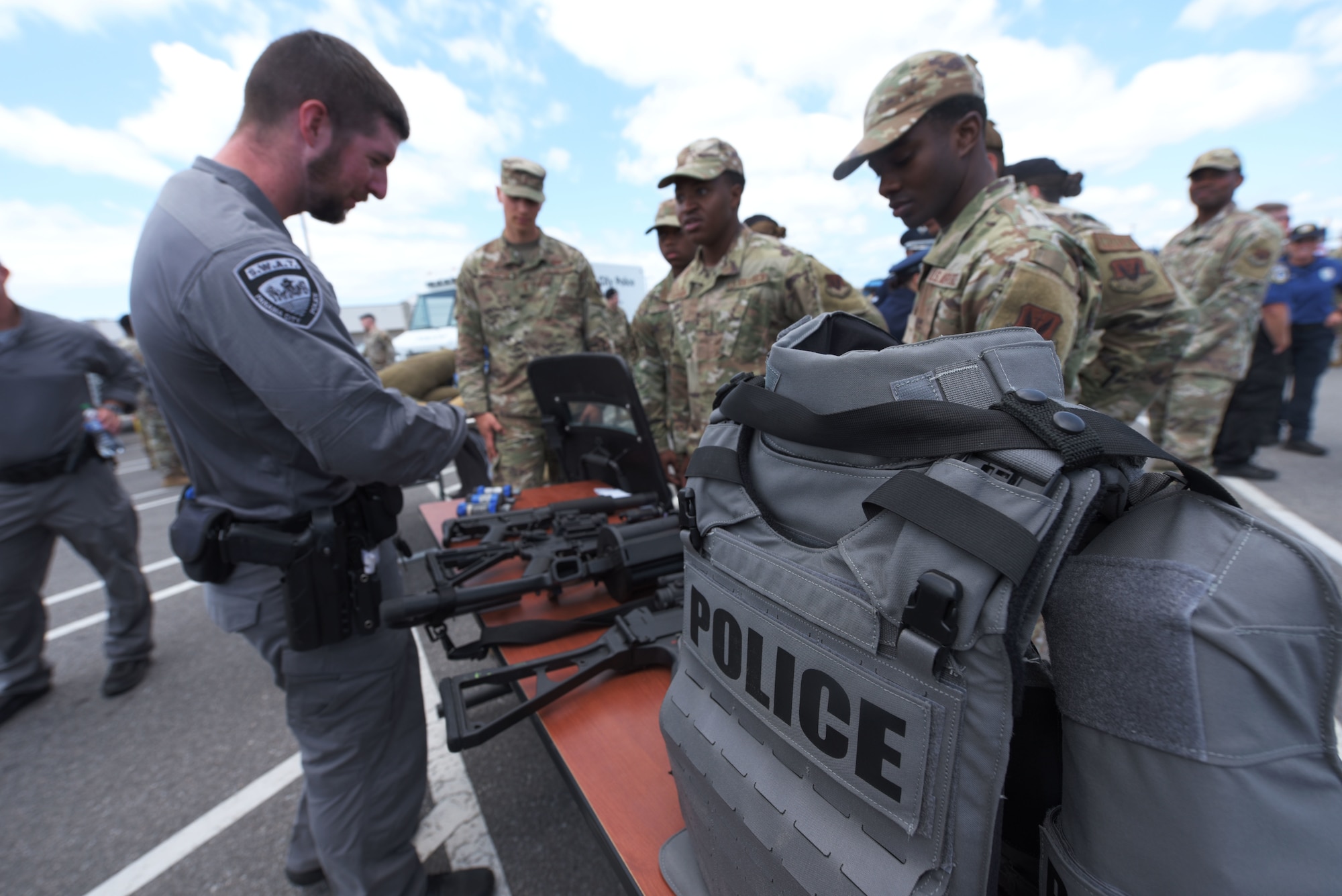Panama City Police SWAT and U.S. Airmen with the 325th Fighter Wing
