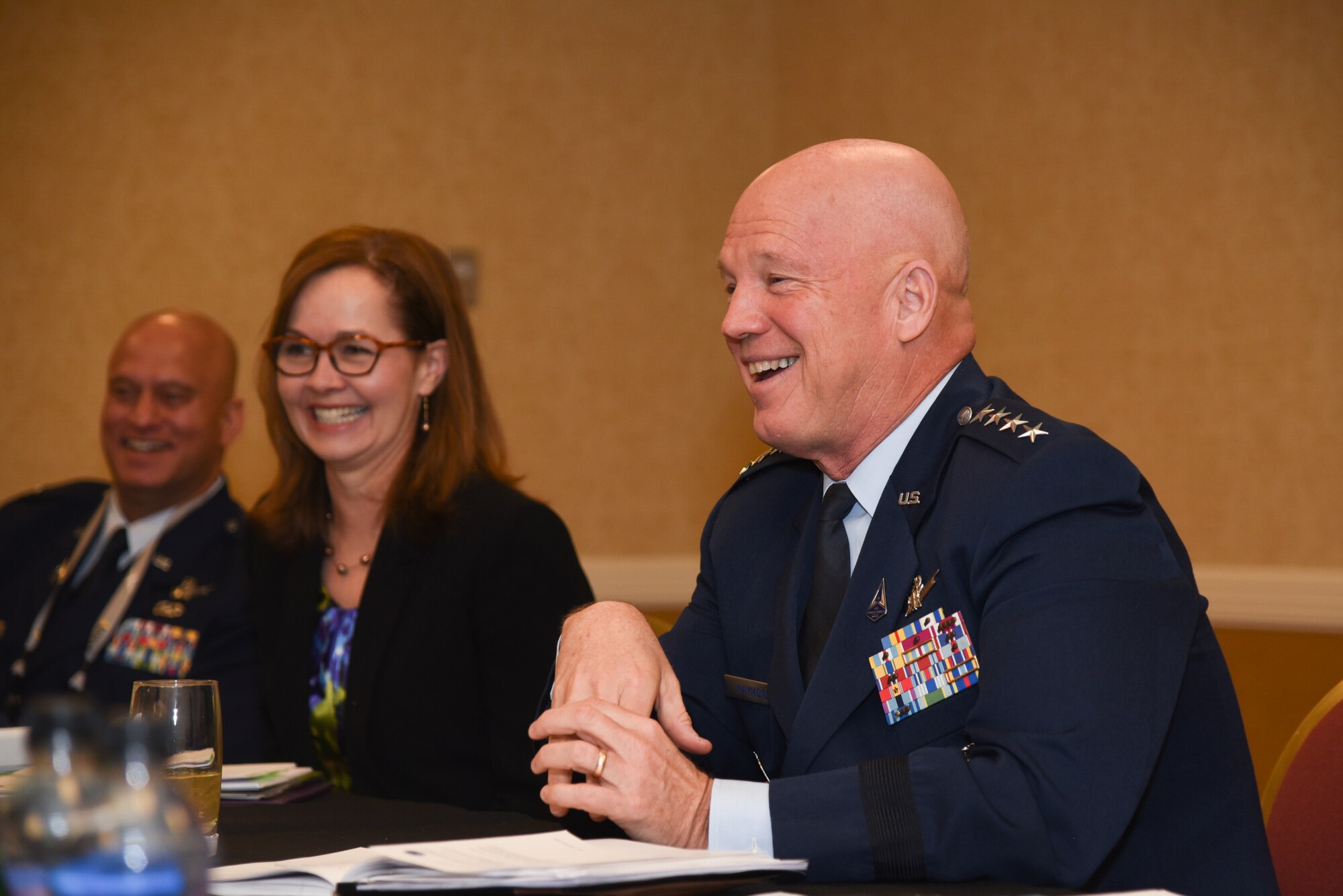 Chief of Space Operations Gen. John W. “Jay” Raymond, meets with Chief of Staff Japan Air Self Defense Force Gen. Shunji Izutsu.