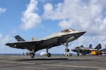 An F-35C Lightning II, assigned to the 