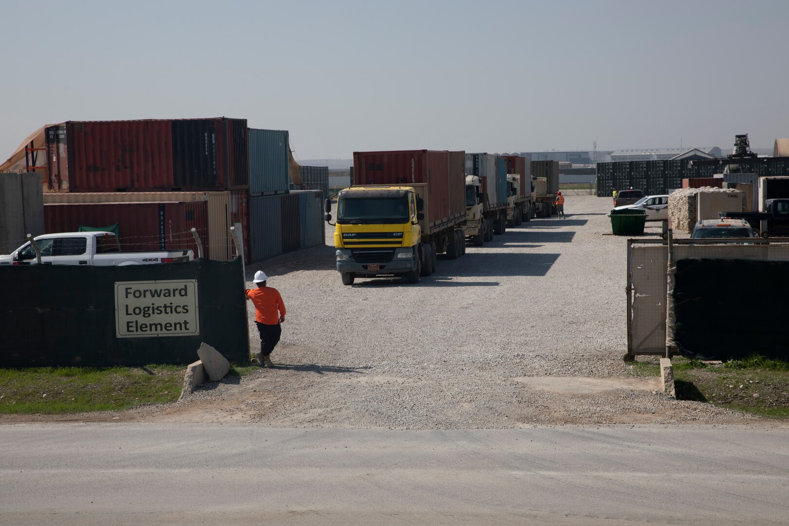 Ministry of Peshmerga drivers prepare to leave following a Counter - ISIS Train and Equip Fund (CTEF) program divestment at Erbil Air Base, Iraq, March 8, 2022. The Combined Joint Task Force - Operation Inherent Resolve’s CTEF program has divested more than $500 million of equipment, vehicles, weapons and ammunition in an effort to advise, assist, and enable partner forces in the enduring defeat of Daesh. (U.S. Army photo by Cpl. Tommy L. Spitzer)