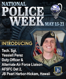 National Police Week Spotlight: Tech. Sgt. Yessiell Perez