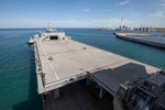 220514-N-TI693-1033

CIVITAVECCHIA, Italy (May 14, 2022) - The Expeditionary Sea Base USS Hershel "Woody" Williams (ESB 4) departs Civitavecchia, Italy, to begin a deployment, May 14, 2022. Hershel "Woody" Williams is on a scheduled deployment in the U.S. Sixth Fleet area of operations in support of U.S. national interests and security in Europe and Africa. (U.S. Navy photo by Mass Communication Specialist 1st Class Fred Gray IV/Released)