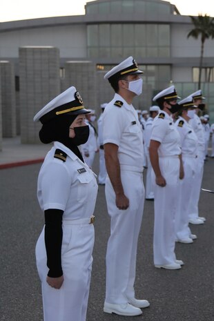 Lt. Ashelynne Sakkalaek, Naval Health Clinic Lemoore's DAISY Award recipient for spring 2022. Sakkalaek was not in attendance at the ceremony since she is on temporary duty in Japan helping the labor and delivery department.  The photo shown is from April 15, 2021. (Released/Elaine Heirigs, Naval Health Clinic Lemoore Public Affairs)