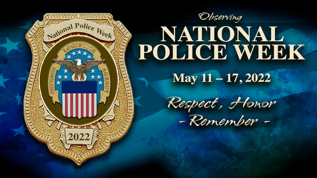 Illustration of police badge for National Police Week